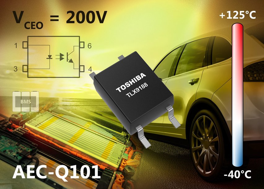 NEUER AUTOMOTIVE-OPTOKOPPLER BIETET HÖCHSTE KOLLEKTOR-EMITTERSPANNUNG VON 200 V